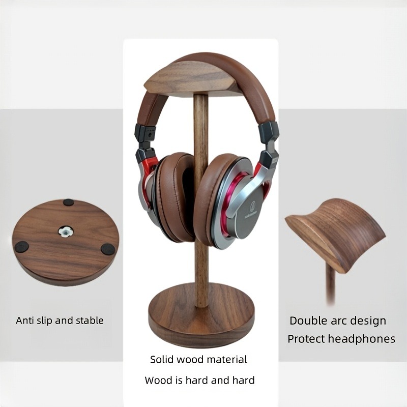 PGY Wooden Headphone Stand Erg - Desk Setup Headphones 评论和价格