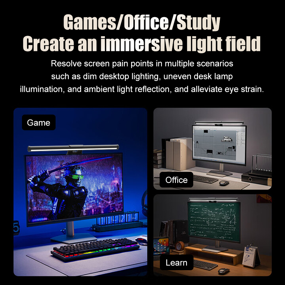 Monitor Light Bar Led Light De - Setup Desk Monitor 评论和价格