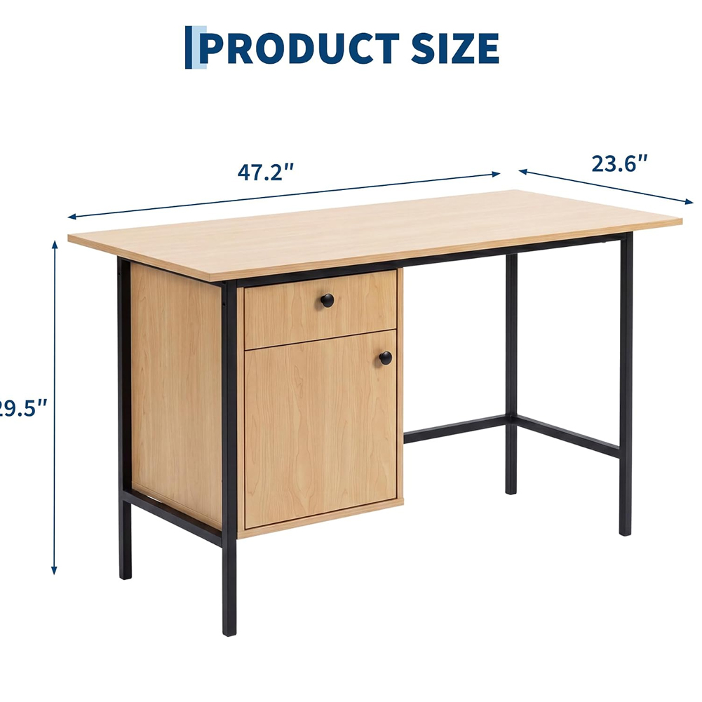 Home Office Computer Desk with - Desk Setup Oak 评论和价格