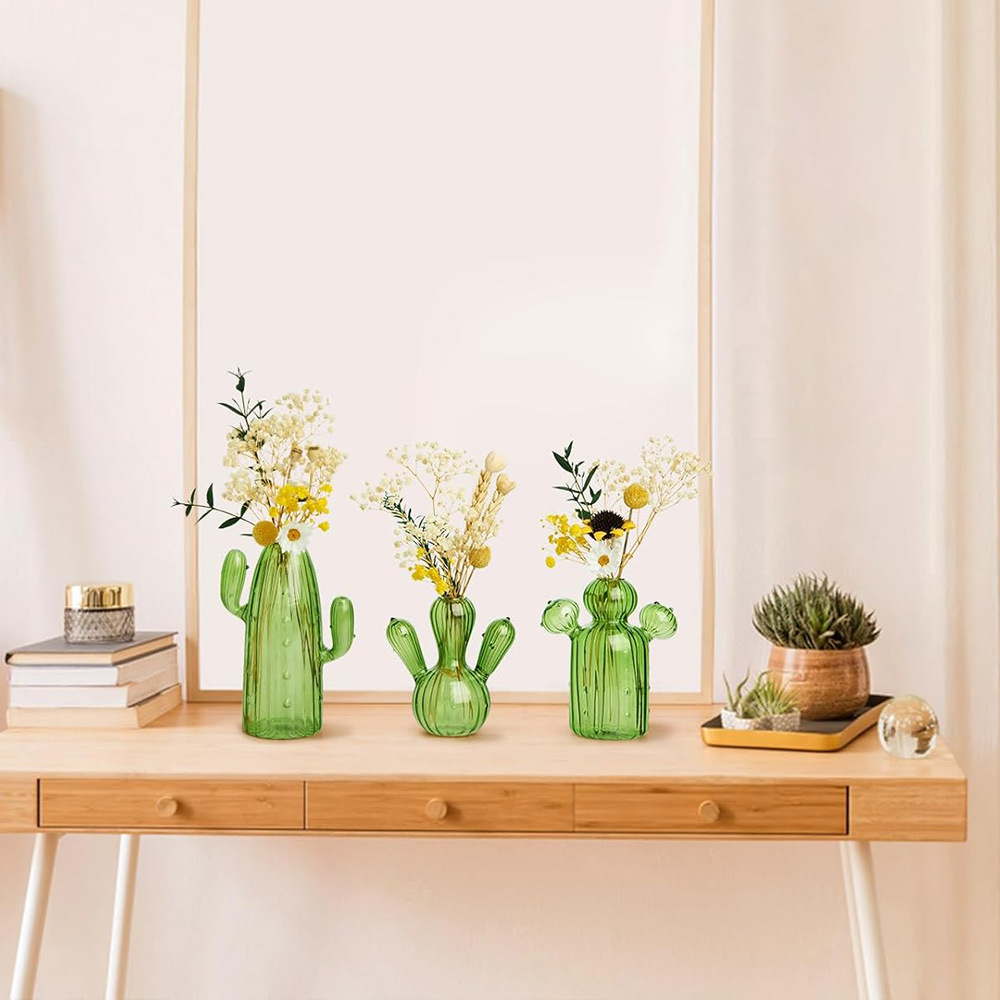 Colourful Glass Vase, Desktop  - Desk Setup Plant 评论和价格